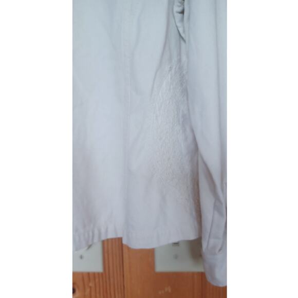 Great Cavalier Silk Cotton Embroidered Jacket Cream Color Women's Medium - Picture 4 of 7